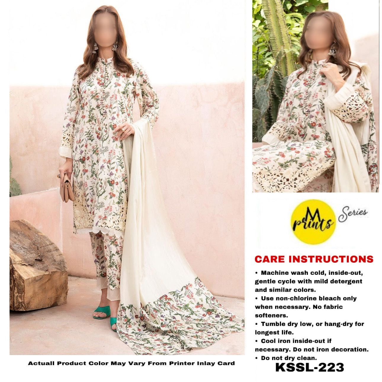 MARIA B LAWN WITH SOFT CHIFFON DUPATTA