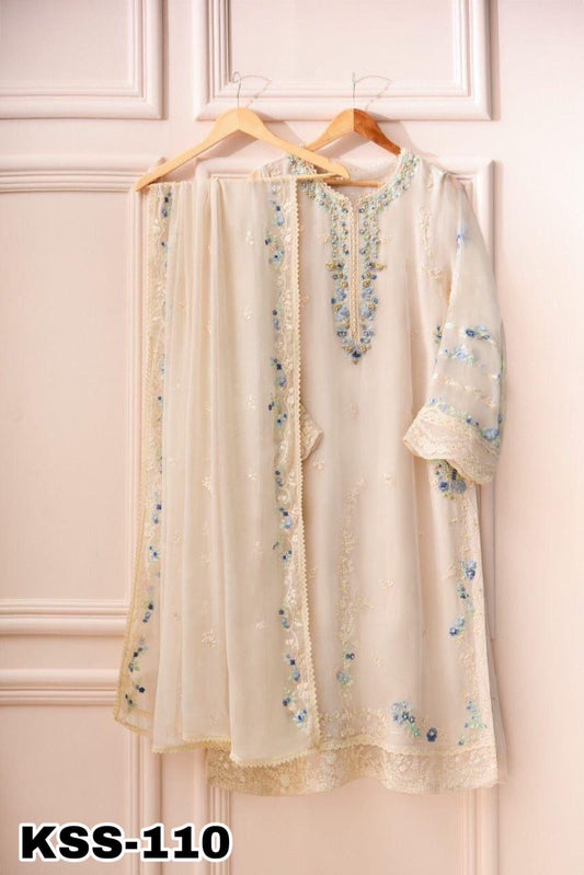 AGHA NOOR CHIFFON PARTY WEAR - H FASHION VILLAS